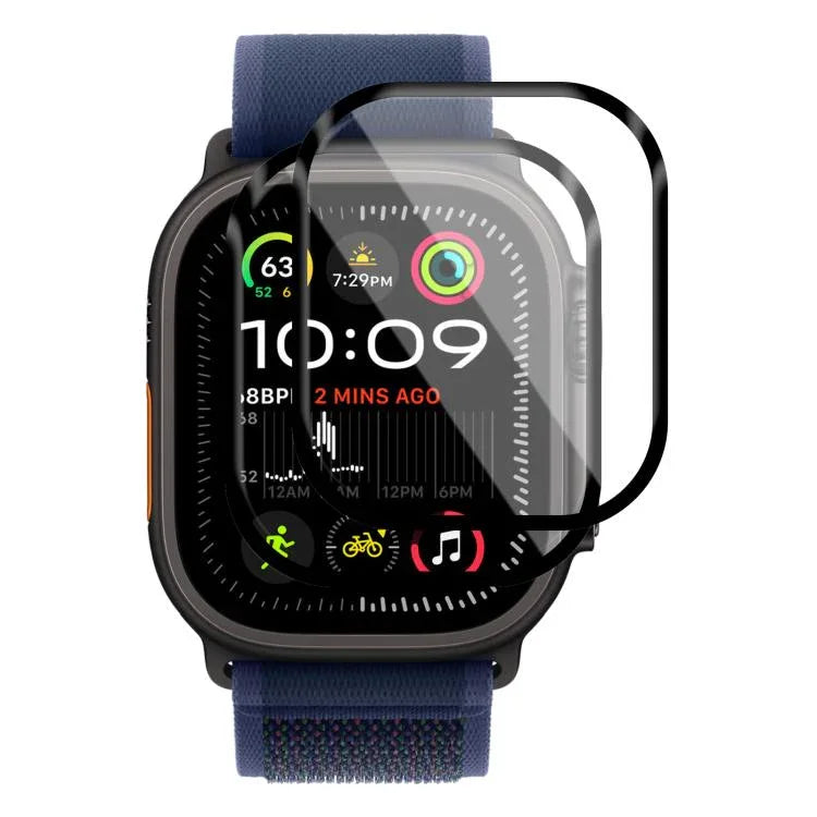 2 unidades de Película Curvada 3D em Material Composto Suave xDfind, Para Apple Watch Série 6&SE&5&4 44mm, Para Apple Watch Série 6&SE&5&4 40mm, Para Apple Watch Série 11 / 10 46mm, Para Apple Watch Ultra 3 / 2 / 1 49mm