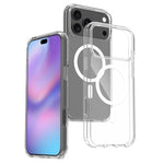 Capa de telemóvel híbrida em PC resistente a riscos com TPU e MagSafe, para iPhone 17 Pro Max, para iPhone 17 Pro, para iPhone 17, para iPhone Air