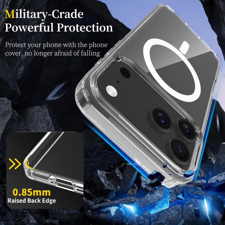 Capa de telemóvel híbrida em PC resistente a riscos com TPU e MagSafe, para iPhone 17 Pro Max, para iPhone 17 Pro, para iPhone 17, para iPhone Air