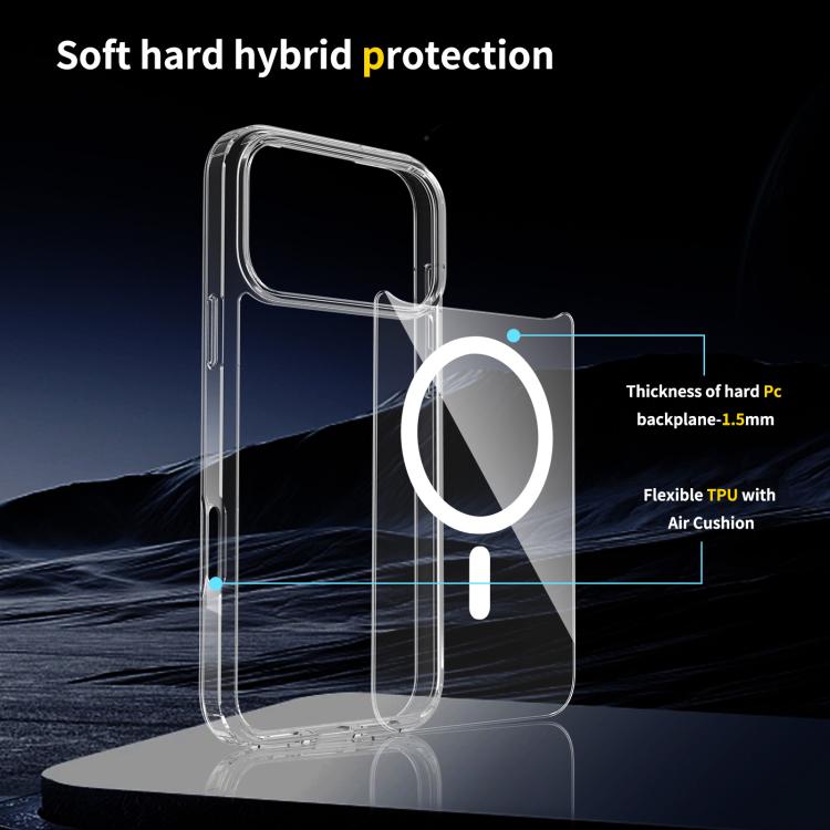 Capa de telemóvel híbrida em PC resistente a riscos com TPU e MagSafe, para iPhone 17 Pro Max, para iPhone 17 Pro, para iPhone 17, para iPhone Air