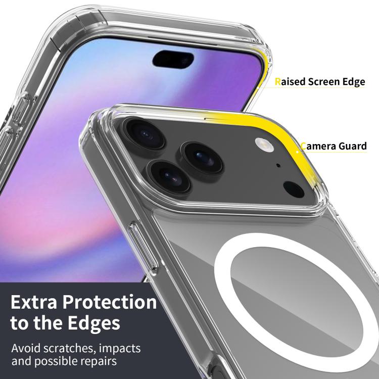 Capa de telemóvel híbrida em PC resistente a riscos com TPU e MagSafe, para iPhone 17 Pro Max, para iPhone 17 Pro, para iPhone 17, para iPhone Air