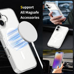 Capa de telemóvel híbrida em PC resistente a riscos com TPU e MagSafe, para iPhone 17 Pro Max, para iPhone 17 Pro, para iPhone 17, para iPhone Air