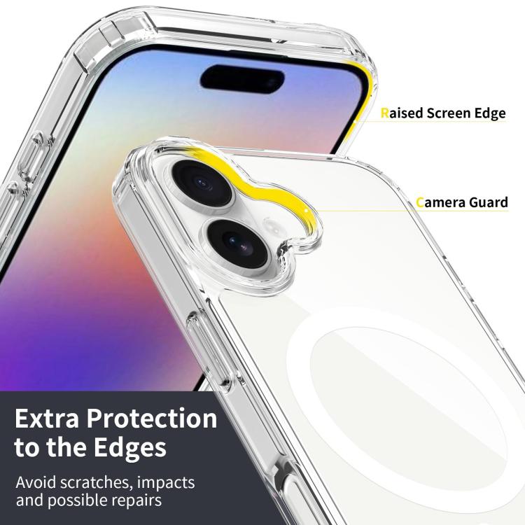 Capa de telemóvel híbrida em PC resistente a riscos com TPU e MagSafe, para iPhone 17 Pro Max, para iPhone 17 Pro, para iPhone 17, para iPhone Air