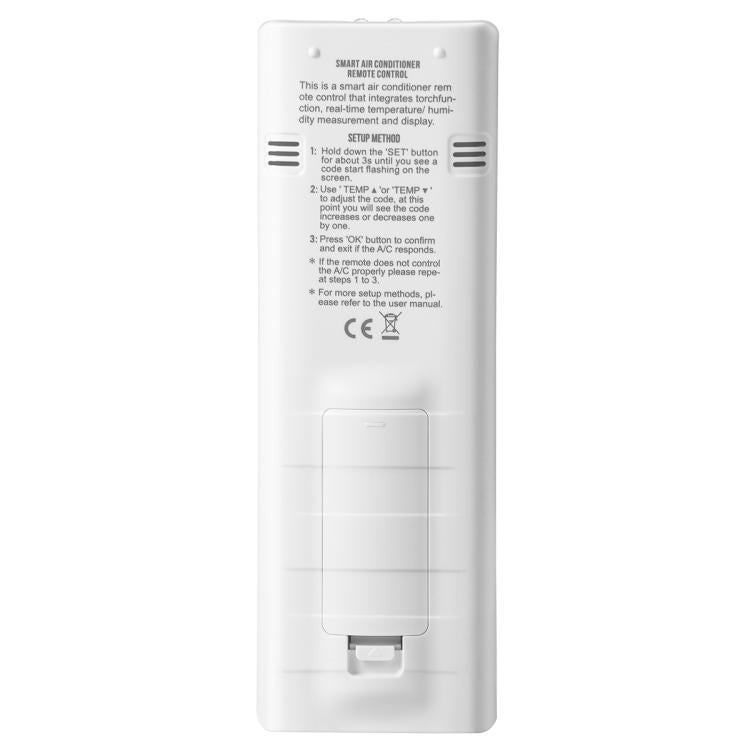 Comando Universal para Ar Condicionado CHUNGHOP K-3302E com Lanterna e Retroiluminação LCD, K-3302E
