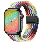 Correia de Relógio Trançada com Fivela Magnética xDfind, Para Apple Watch 46mm / 49mm / 45mm / 44mm, Para Apple Watch 42mm / 41mm / 40mm / 38mm