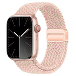 Correia de Relógio Trançada com Fivela Magnética xDfind, Para Apple Watch 46mm / 49mm / 45mm / 44mm, Para Apple Watch 42mm / 41mm / 40mm / 38mm
