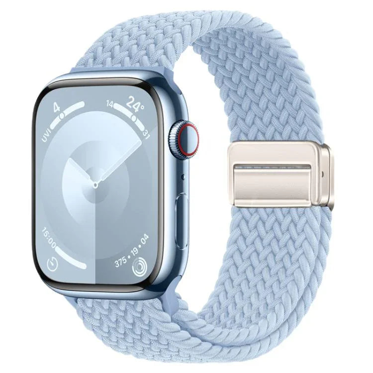 Correia de Relógio Trançada com Fivela Magnética xDfind, Para Apple Watch 46mm / 49mm / 45mm / 44mm, Para Apple Watch 42mm / 41mm / 40mm / 38mm