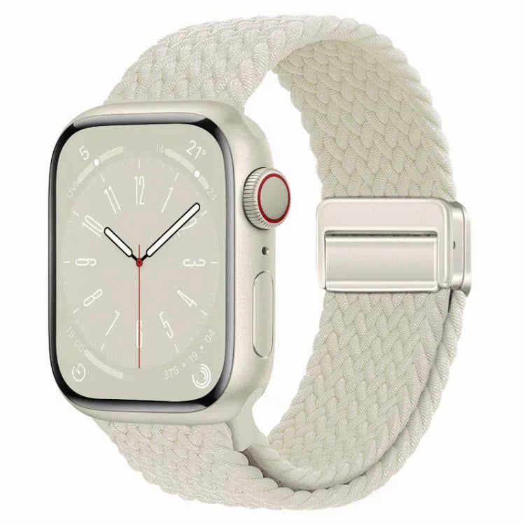 Correia de Relógio Trançada com Fivela Magnética xDfind, Para Apple Watch 46mm / 49mm / 45mm / 44mm, Para Apple Watch 42mm / 41mm / 40mm / 38mm