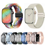 Correia de Relógio Trançada com Fivela Magnética xDfind, Para Apple Watch 46mm / 49mm / 45mm / 44mm, Para Apple Watch 42mm / 41mm / 40mm / 38mm