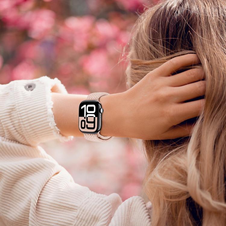 Correia de Relógio Trançada com Fivela Magnética xDfind, Para Apple Watch 46mm / 49mm / 45mm / 44mm, Para Apple Watch 42mm / 41mm / 40mm / 38mm