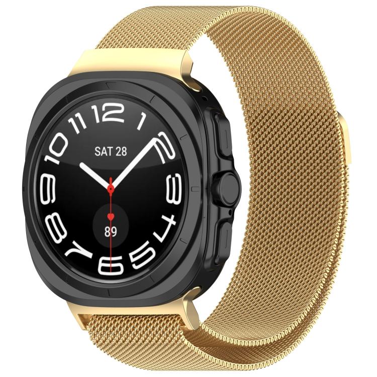 Correia de Relógio em Aço Inoxidável Milanesa Magnética xDfind, Para Samsung Galaxy Watch Ultra 47mm / Ultra 2025