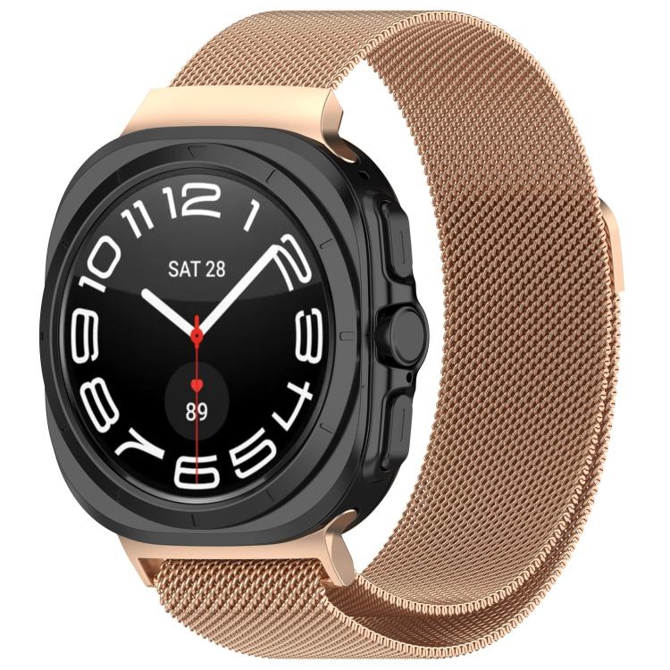 Correia de Relógio em Aço Inoxidável Milanesa Magnética xDfind, Para Samsung Galaxy Watch Ultra 47mm / Ultra 2025