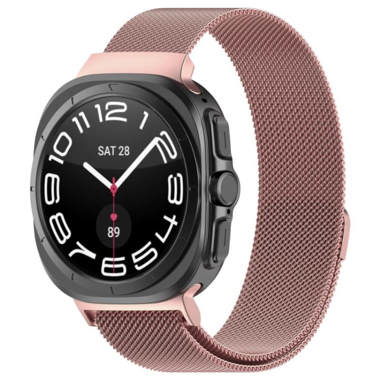 Correia de Relógio em Aço Inoxidável Milanesa Magnética xDfind, Para Samsung Galaxy Watch Ultra 47mm / Ultra 2025