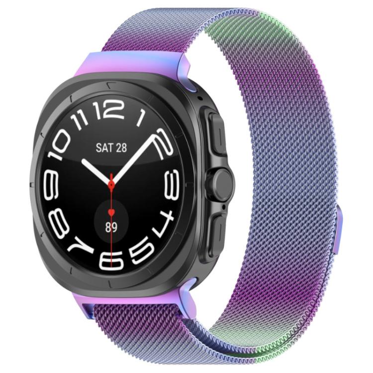 Correia de Relógio em Aço Inoxidável Milanesa Magnética xDfind, Para Samsung Galaxy Watch Ultra 47mm / Ultra 2025