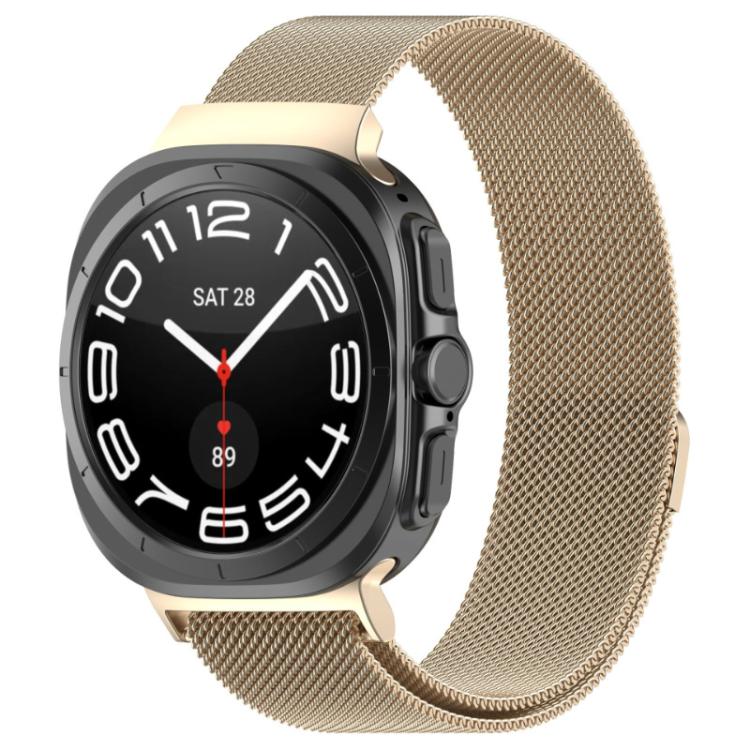 Correia de Relógio em Aço Inoxidável Milanesa Magnética xDfind, Para Samsung Galaxy Watch Ultra 47mm / Ultra 2025