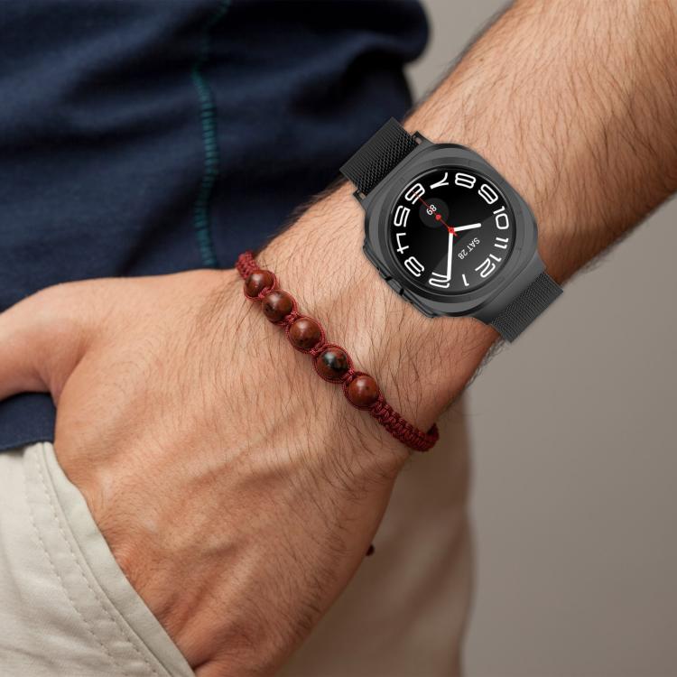 Correia de Relógio em Aço Inoxidável Milanesa Magnética xDfind, Para Samsung Galaxy Watch Ultra 47mm / Ultra 2025
