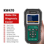KONNWEI KW470 2.8 inch Color Screen Car OBD2 Fault Diagnostic Scan Tool for Ford, KW470
