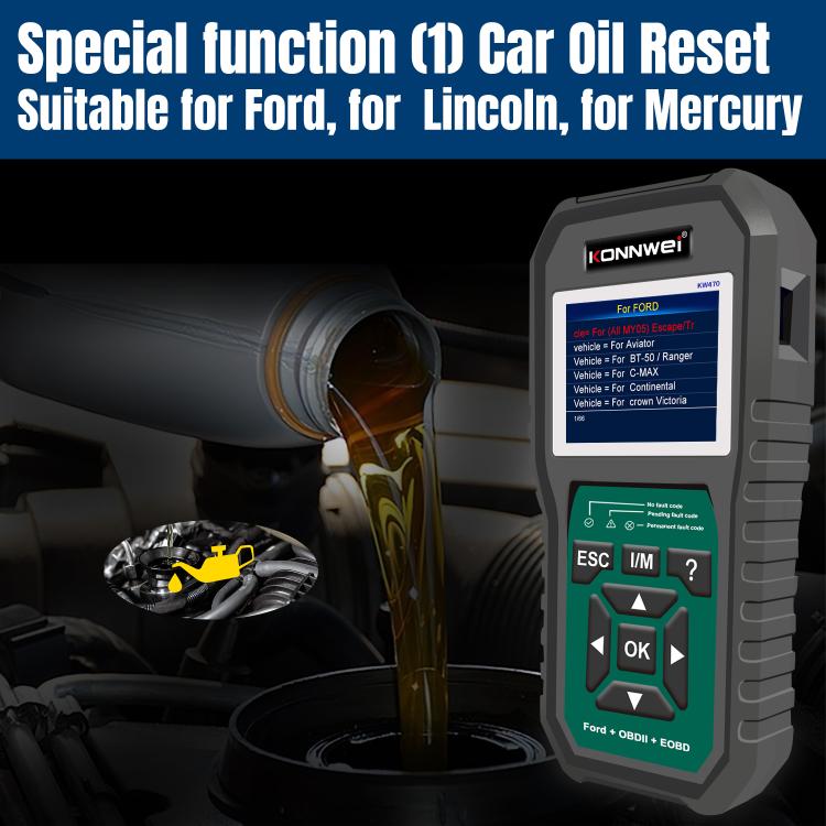 KONNWEI KW470 2.8 inch Color Screen Car OBD2 Fault Diagnostic Scan Tool for Ford, KW470