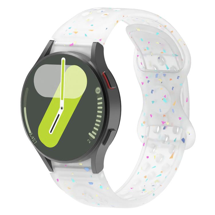 Eco-Friendly Granular Colorful Dots Silicone Watch Band, For Samsung Galaxy Watch 7 40 / 44mm