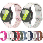Eco-Friendly Granular Colorful Dots Silicone Watch Band, For Samsung Galaxy Watch 7 40 / 44mm