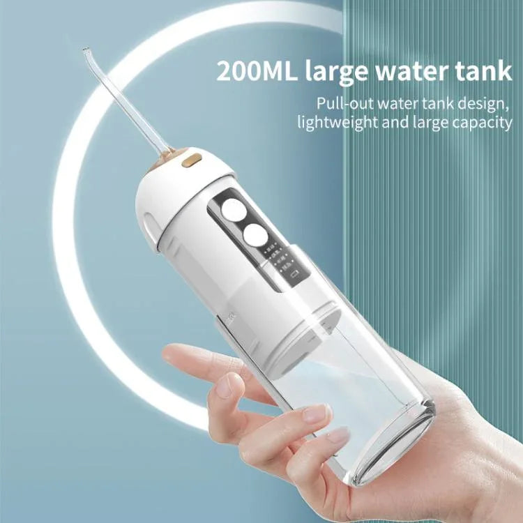 Irrigador Oral Inteligente FY-B302 Portátil Retrátil Elétrico, Reservatório de Água 200ml, FY-B302