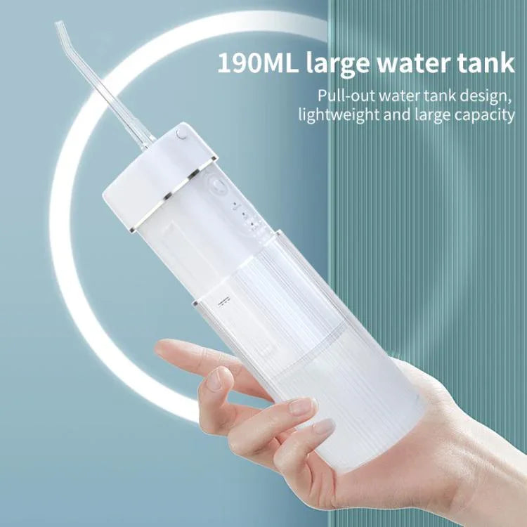 Irrigador Oral Elétrico Retrátil WF-B309 Portátil, Reservatório de Água 190ml, WF-B309