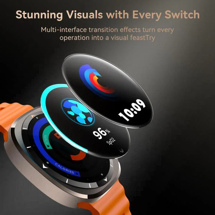 Relógio Inteligente JOYROOM Série Venture JR-FV2, Suporta Chamada Bluetooth / Sono / Oxigénio no Sangue / Frequência Cardíaca / Monitor de Pressão Arterial
