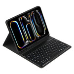 Capa de Couro para Tablet com Teclado Bluetooth Retroiluminado Colorido, Para iPad Air 11 2024 / Air 11 2025, Para iPad Air 5 / Air 4 10.9