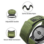 Pulseira com Fivela de Velcro de Nylon de Libertação Rápida xDfind, Para Google Pixel Watch 4 / 3 45mm, Para Google Pixel Watch 4 / 3 / 2 / 1 41mm