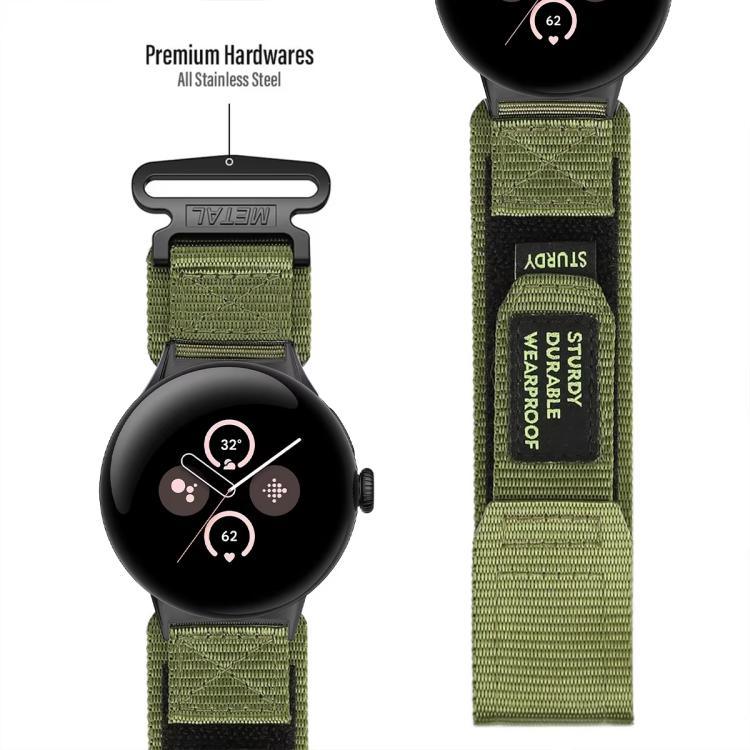 Pulseira com Fivela de Velcro de Nylon de Libertação Rápida xDfind, Para Google Pixel Watch 4 / 3 45mm, Para Google Pixel Watch 4 / 3 / 2 / 1 41mm