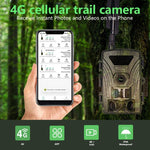 Câmara de Caça com Detecção de Movimento Infravermelha de Visão Noturna 4K HD Versão EU 4G PR802G