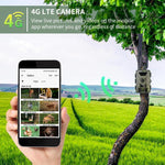 Câmara de Caça com Detecção de Movimento Infravermelha de Visão Noturna 4K HD Versão EU 4G PR802G