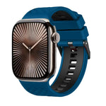 Correia de Relógio em Silicone Bicolor com Textura de Diamante, Para Apple Watch 46mm / 49mm / 45mm / 44mm