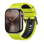 Correia de Relógio em Silicone Bicolor com Textura de Diamante, Para Apple Watch 46mm / 49mm / 45mm / 44mm