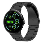 Pulseira de Metal com Três Contas e Libertação Rápida xDfind, Para Google Pixel Watch 4 / 3 45mm, Para Google Pixel Watch 4 / 3 / 2 / 1 41mm