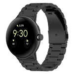 Pulseira de Metal com Três Contas e Libertação Rápida xDfind, Para Google Pixel Watch 4 / 3 45mm, Para Google Pixel Watch 4 / 3 / 2 / 1 41mm