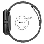 Pulseira de Metal com Três Contas e Libertação Rápida xDfind, Para Google Pixel Watch 4 / 3 45mm, Para Google Pixel Watch 4 / 3 / 2 / 1 41mm