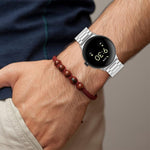 Pulseira de Metal com Três Contas e Libertação Rápida xDfind, Para Google Pixel Watch 4 / 3 45mm, Para Google Pixel Watch 4 / 3 / 2 / 1 41mm