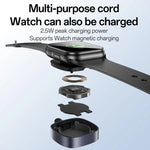 Cabo de Carregamento 2 em 1 Yesido CA136C 60W USB-C / Tipo-C para Tipo-C & iWatch, CA136C