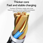 Cabo de Carregamento 2 em 1 Yesido CA136C 60W USB-C / Tipo-C para Tipo-C & iWatch, CA136C