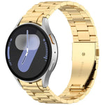 Correia de Relógio em Metal com Três Contas xDfind, Para Samsung Galaxy Watch Ultra 47mm, Para Samsung Galaxy Watch 7 / FE / 6 / 5 / 4, Para Samsung Galaxy Fit3