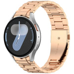 Correia de Relógio em Metal com Três Contas xDfind, Para Samsung Galaxy Watch Ultra 47mm, Para Samsung Galaxy Watch 7 / FE / 6 / 5 / 4, Para Samsung Galaxy Fit3