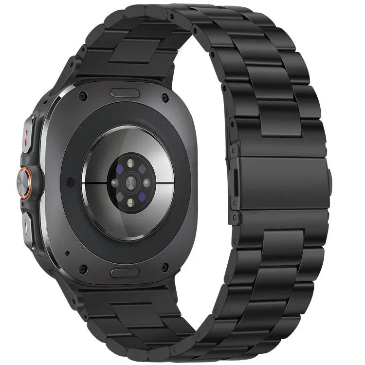 Correia de Relógio em Metal com Três Contas xDfind, Para Samsung Galaxy Watch Ultra 47mm, Para Samsung Galaxy Watch 7 / FE / 6 / 5 / 4, Para Samsung Galaxy Fit3