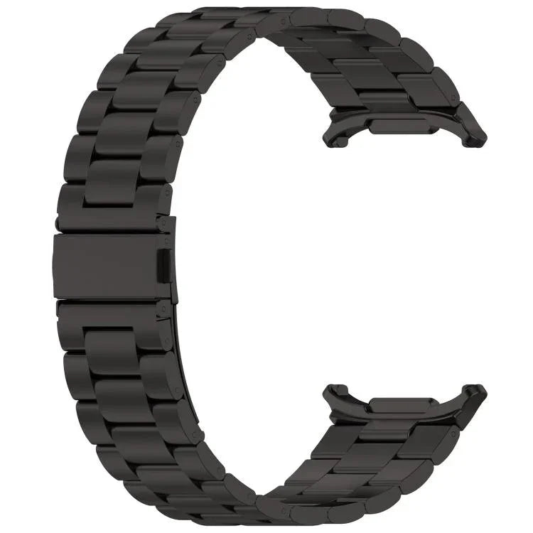 Correia de Relógio em Metal com Três Contas xDfind, Para Samsung Galaxy Watch Ultra 47mm, Para Samsung Galaxy Watch 7 / FE / 6 / 5 / 4, Para Samsung Galaxy Fit3