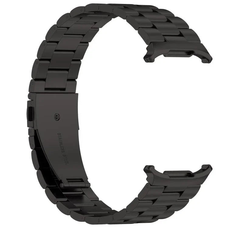 Correia de Relógio em Metal com Três Contas xDfind, Para Samsung Galaxy Watch Ultra 47mm, Para Samsung Galaxy Watch 7 / FE / 6 / 5 / 4, Para Samsung Galaxy Fit3