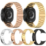 Correia de Relógio em Metal com Três Contas xDfind, Para Samsung Galaxy Watch Ultra 47mm, Para Samsung Galaxy Watch 7 / FE / 6 / 5 / 4, Para Samsung Galaxy Fit3