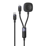 Cabo de Carregamento 2 em 1 Yesido CA136L 27W USB-C / Tipo-C para 8 Pinos & iWatch, CA136L