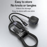 Cabo de Carregamento 2 em 1 Yesido CA136L 27W USB-C / Tipo-C para 8 Pinos & iWatch, CA136L