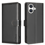 Capa de telemóvel em pele com textura de lichia e proteção anti-roubo RFID, para iPhone 17 Pro Max, para iPhone 17 Pro, para iPhone 17, para iPhone Air