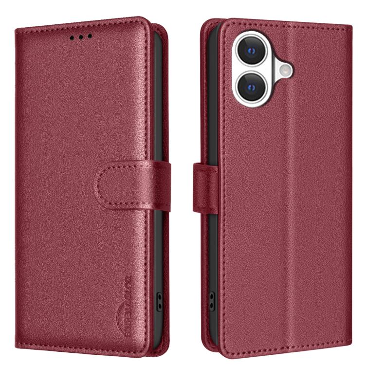Capa de telemóvel em pele com textura de lichia e proteção anti-roubo RFID, para iPhone 17 Pro Max, para iPhone 17 Pro, para iPhone 17, para iPhone Air